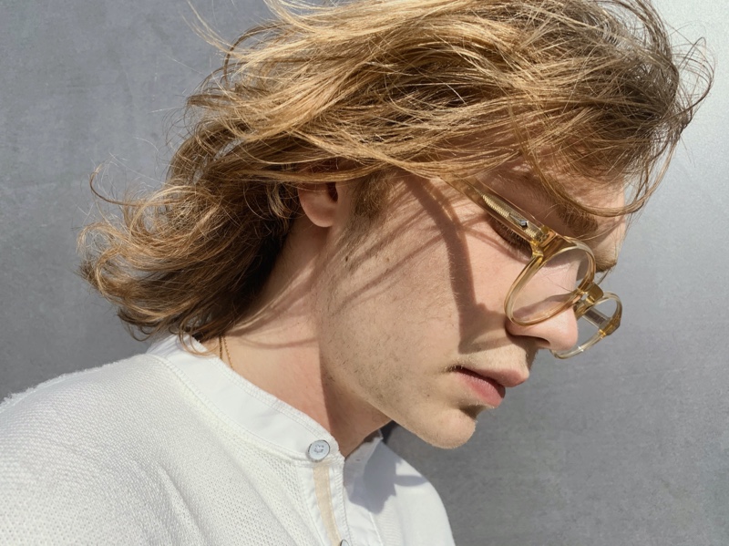 Charlie Plummer stars in Rag & Bone's fall 2021 eyewear campaign.