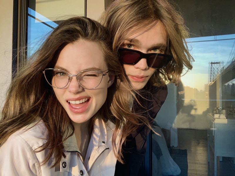 Actors Kristine Froseth and Charlie Plummer charm in Rag & Bone's fall 2021 eyewear campaign.