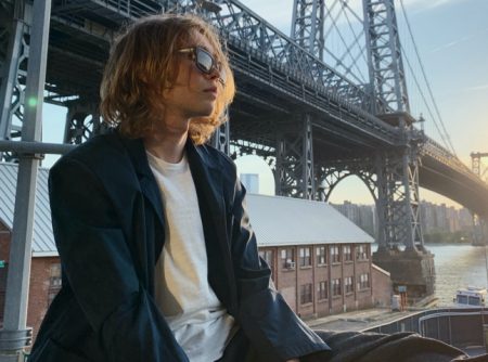 Actor Charlie Plummer fronts Rag & Bone's fall 2021 eyewear campaign.