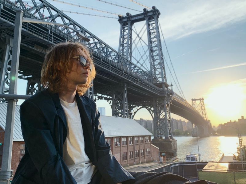 Actor Charlie Plummer fronts Rag & Bone's fall 2021 eyewear campaign.