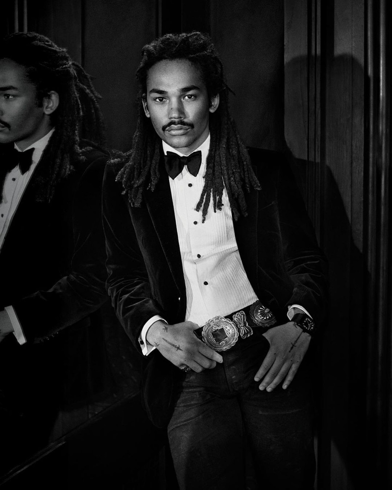 Luka Sabbat appears in the Ralph Lauren Ralph's Club fragrance campaign.