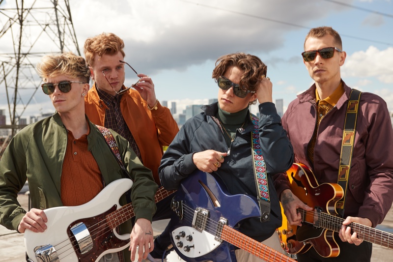 The Vamps front Ben Sherman's fall-winter 2021 campaign.