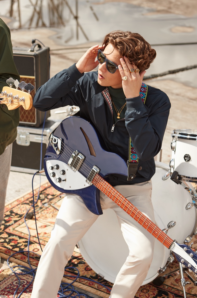 Bradley Simpson of The Vamps fronts Ben Sherman's fall-winter 2021 campaign.