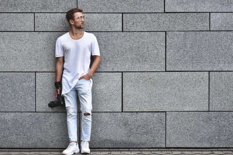 Trendy Man in Jeans