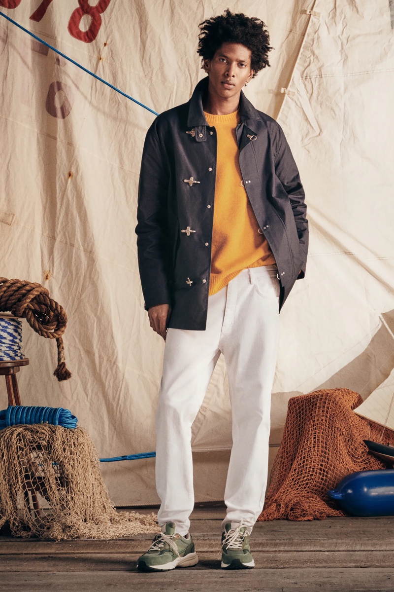 » Men's White Jeans Outfits: Year-round Styling Secrets Zara Man 2021 Nautical Capsule 005
