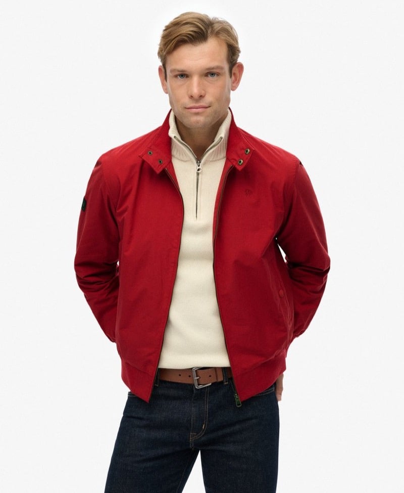 Red harrington jacket superdry