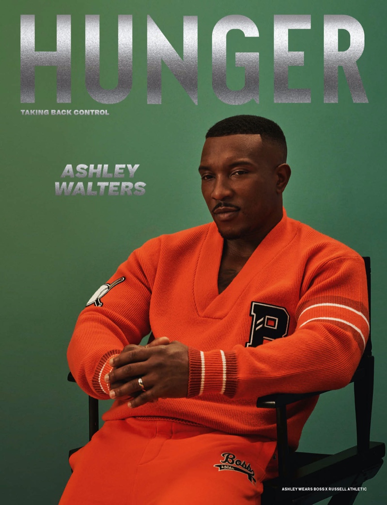 Ashley Walters covers the most recent issue of Hunger magazine.