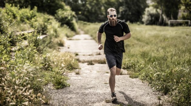 A Look at the Best Activewear Brands of 2021 Bearded Man Running Shirt Shorts Outside