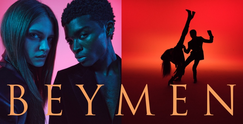 Nataliya Bulycheva and Alton Mason front Beymen's fall 2021 campaign.