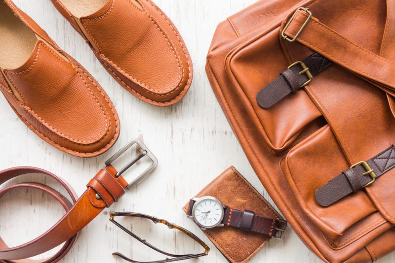 Brown Leather Mens Accessories