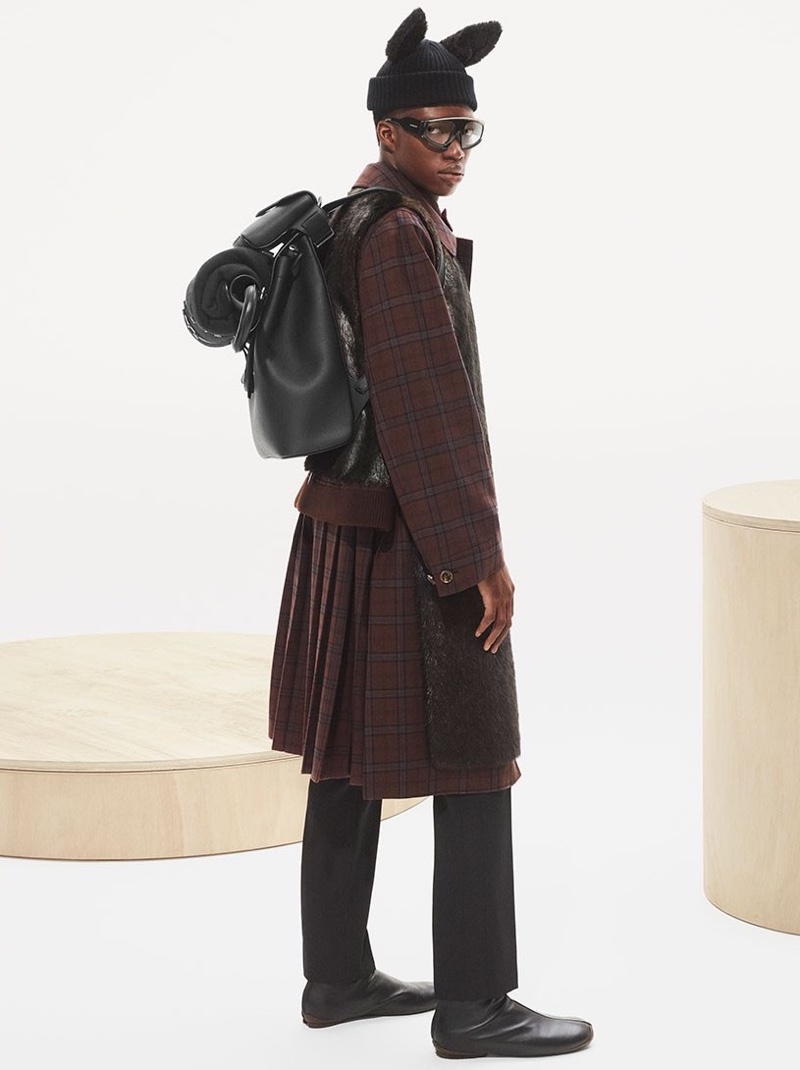 Sita stars in Burberry's fall-winter 2021 men's campaign.