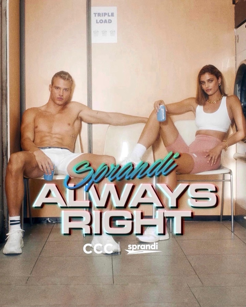 Models Matthew Noszka and Taylor Hill front CCC Sprandi's fall 2021 campaign.