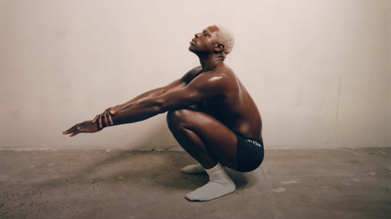 Calvin Klein enlists Moses Sumney as the star of its fall 2021 men's underwear campaign.