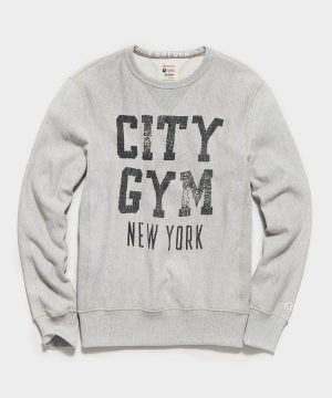 City Gym New York Sweatshirt in Light Grey Mix City Gym New York Sweatshirt in Light Grey Mix