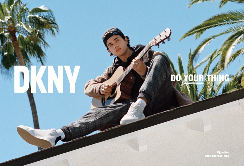 Jay Ulloa stars in DKNY's fall 2021 campaign.