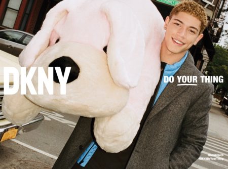 Kahlil Beth fronts DKNY's fall 2021 campaign.