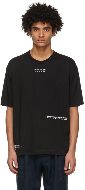 Dolce & Gabbana Black Rubberized Logo T-Shirt Dolce & Gabbana Black Rubberized Logo T-Shirt