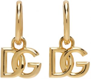 Dolce & Gabbana Gold Logo Hoop Earrings Dolce & Gabbana Gold Logo Hoop Earrings