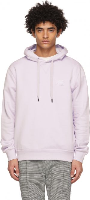 Dolce & Gabbana Purple Jersey Branded Tag Hoodie Dolce & Gabbana Purple Jersey Branded Tag Hoodie