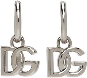 Dolce & Gabbana Silver Logo Hoop Earrings Dolce & Gabbana Silver Logo Hoop Earrings