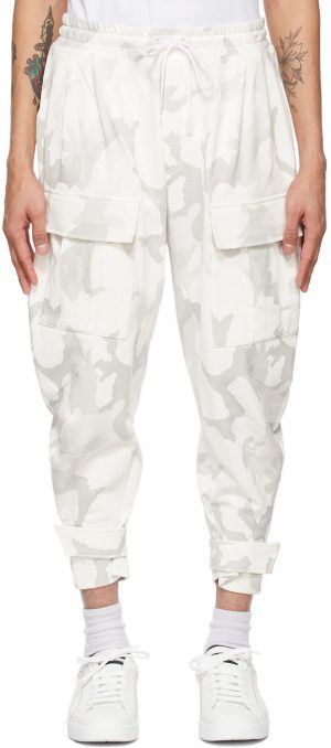 Dolce & Gabbana White Camo Jogging Cargo Pants Dolce & Gabbana White Camo Jogging Cargo Pants