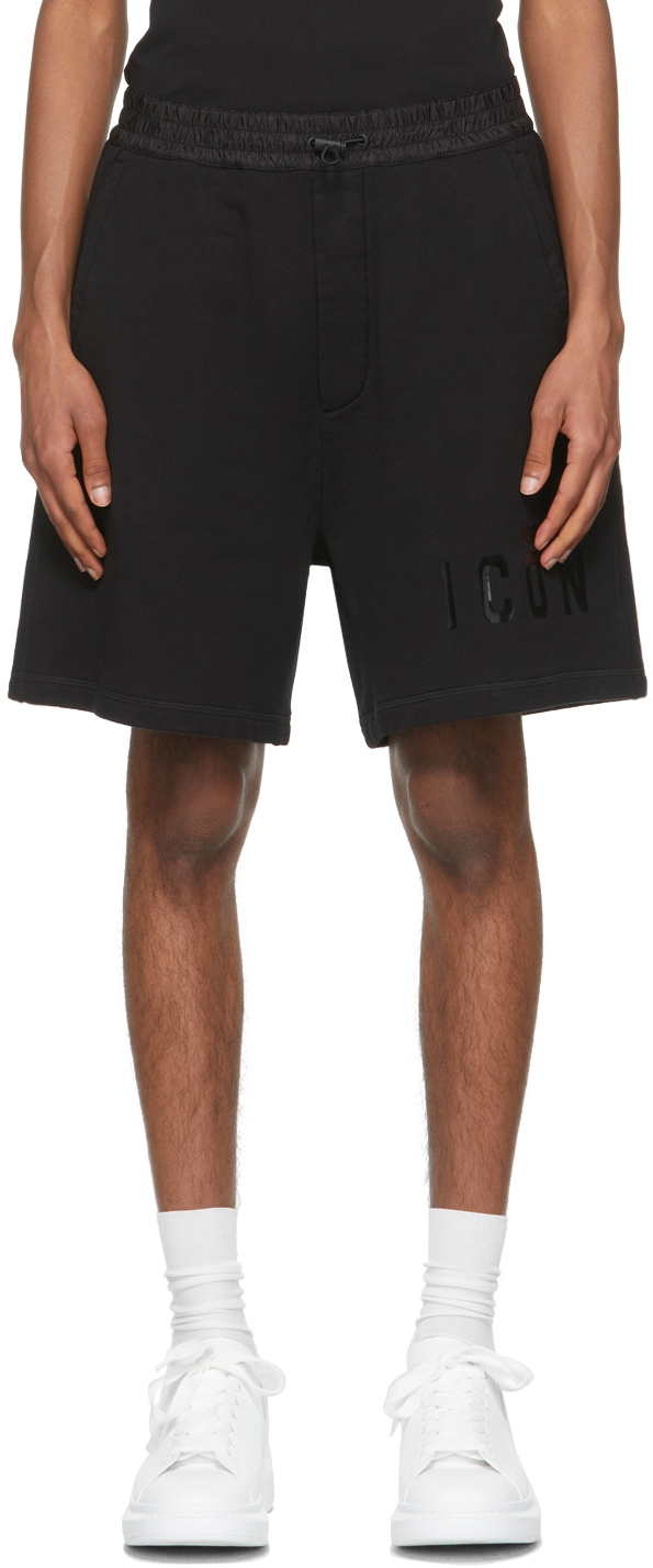 Dsquared2 Black Monotone ‘Icon’ Shorts | The Fashionisto