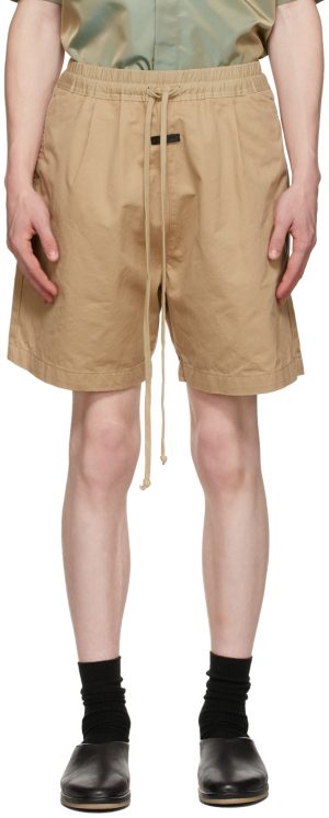 Fear of God Beige Trouser Shorts Fear of God Beige Trouser Shorts