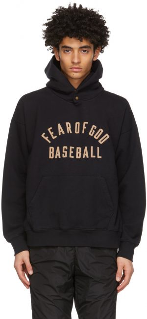 Fear of God Black 'Baseball' Hoodie Fear of God Black 'Baseball' Hoodie