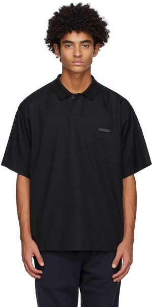 Fear of God Black Poplin Polo Fear of God Black Poplin Polo