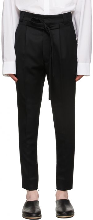 Fear of God Black Wool Slim Trousers Fear of God Black Wool Slim Trousers