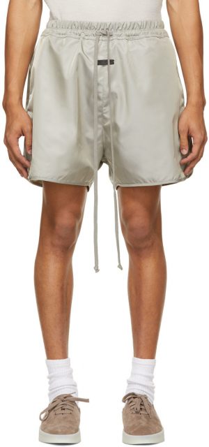 Fear of God Grey Nylon Track Shorts Fear of God Grey Nylon Track Shorts