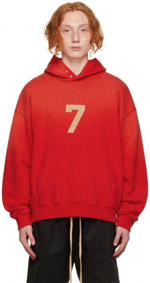 Fear of God Red '7' Hoodie Fear of God Red '7' Hoodie