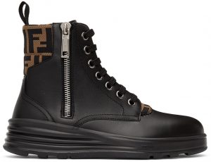 Fendi Black 'Forever Fendi' Biker Boots Fendi Black 'Forever Fendi' Biker Boots