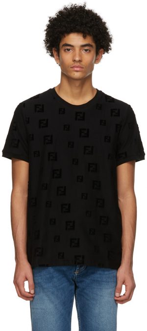 Fendi Black 'Forever Fendi' T-Shirt Fendi Black 'Forever Fendi' T-Shirt