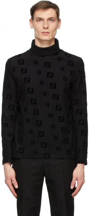 Fendi Black 'Forever Fendi' Turtleneck Fendi Black 'Forever Fendi' Turtleneck