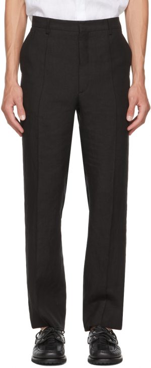 Fendi Black Hemp Trousers Fendi Black Hemp Trousers
