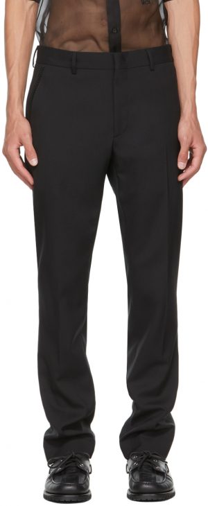 Fendi Black Virgin Wool Trousers Fendi Black Virgin Wool Trousers