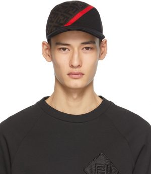 Fendi Black & Brown 'Forever Fendi' Cap Fendi Black & Brown 'Forever Fendi' Cap
