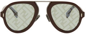 Fendi Burgundy 'Fendi Force' Sunglasses Fendi Burgundy 'Fendi Force' Sunglasses