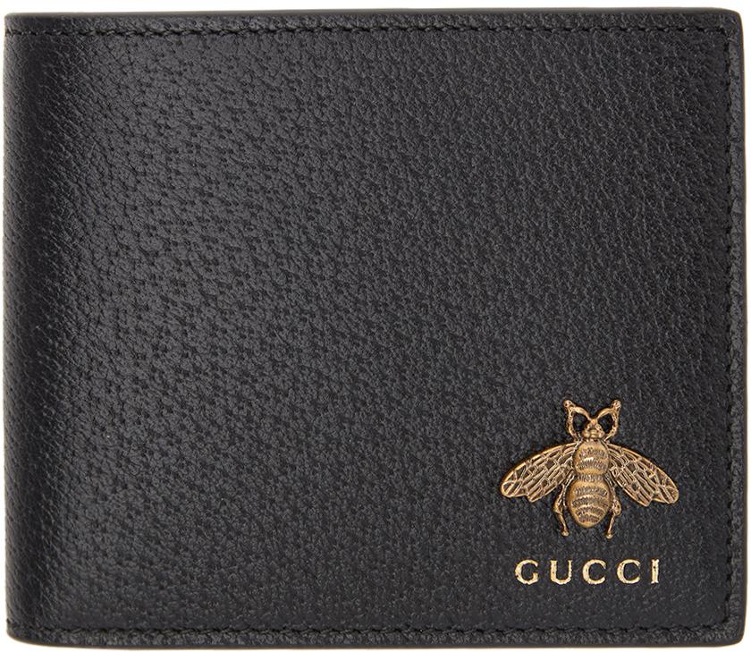 Gucci Black Bee Bifold Wallet The Fashionisto