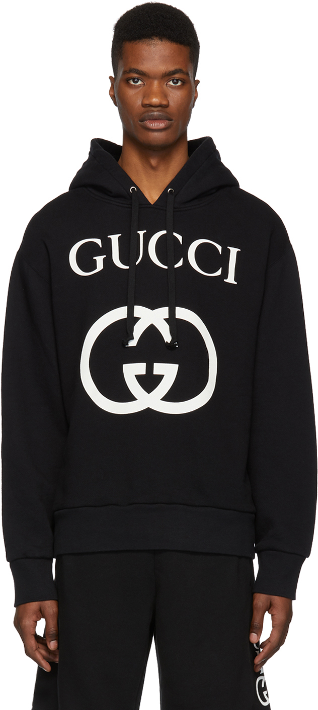 Gucci Black Interlocking G Hoodie | The Fashionisto
