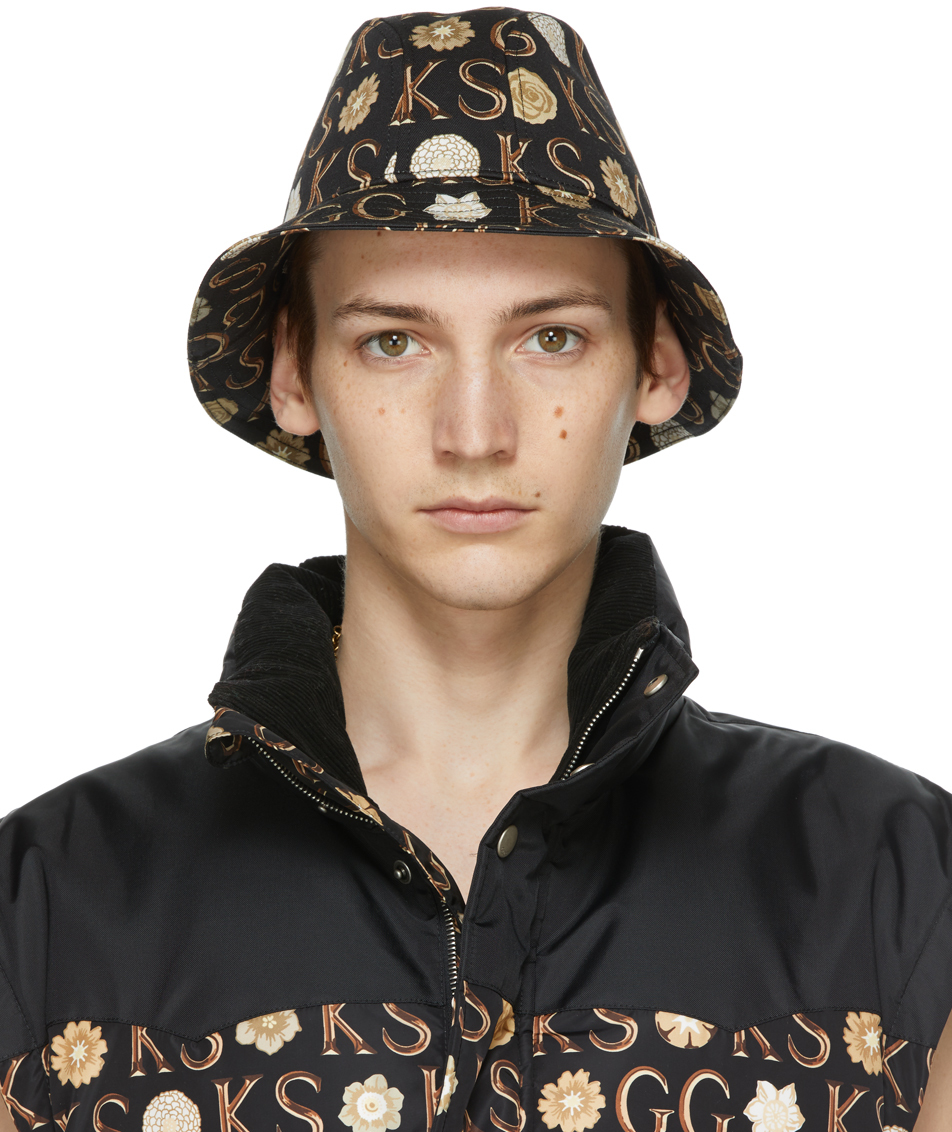 Gucci Black Ken Scott Edition Floral Bucket Hat | The Fashionisto