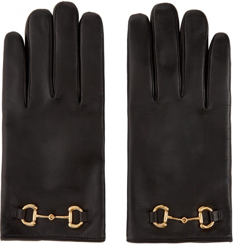 Gucci Black Leather Horsebit Gloves The Fashionisto
