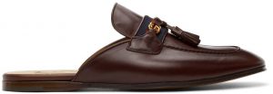 Gucci Burgundy Web Interlocking G Slip-On Loafers Gucci Burgundy Web Interlocking G Slip-On Loafers