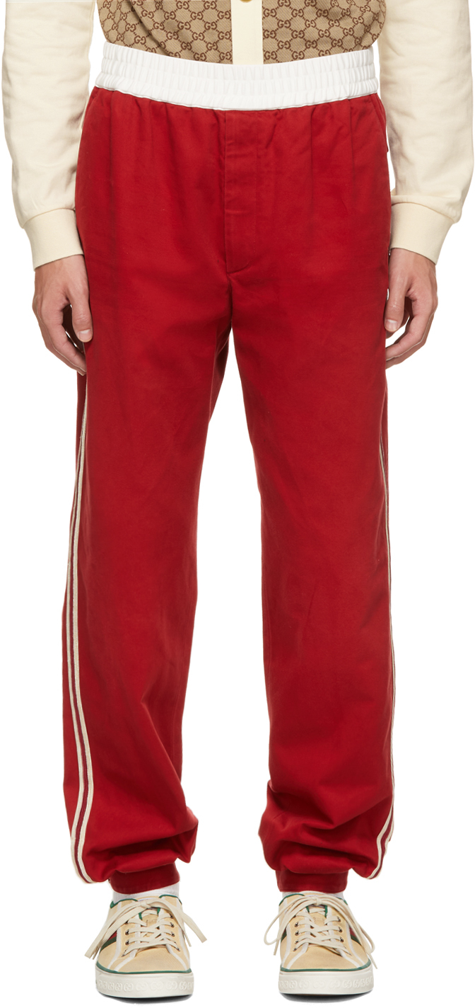 red gucci pants