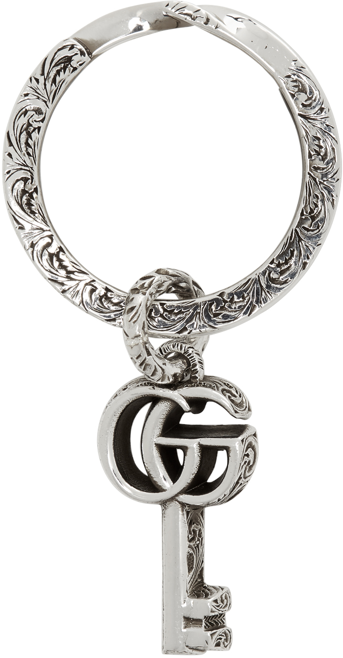 Gucci Silver Marmont Keychain The Fashionisto