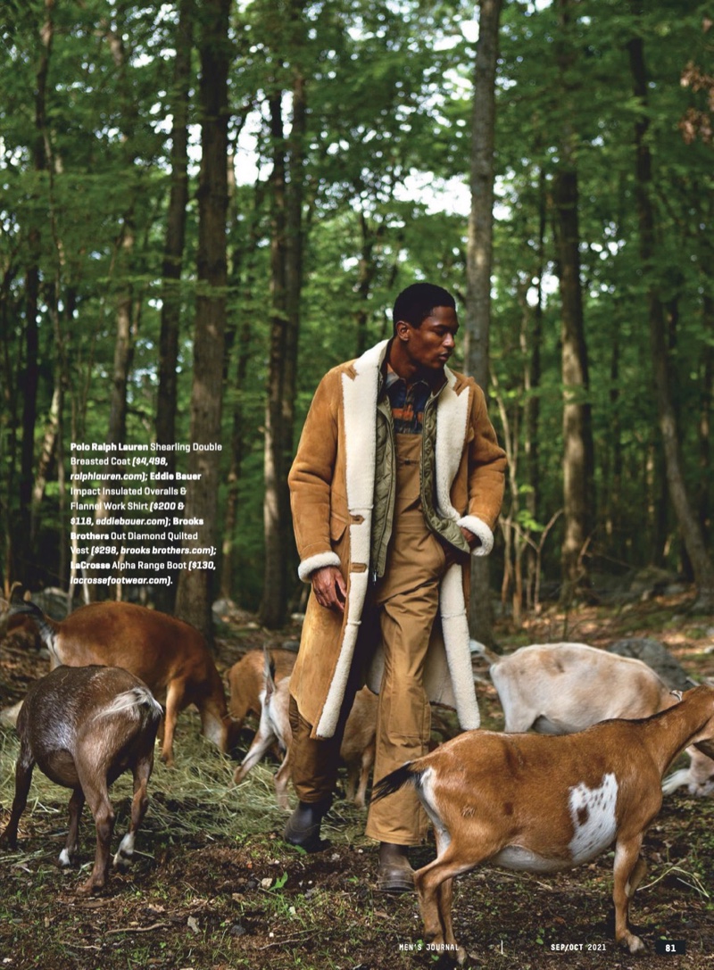 » Hamid Onifade Tackles Rugged Fall Style for Men's Journal Hamid Onifade 2021 Mens Journal Fashion Editorial 004