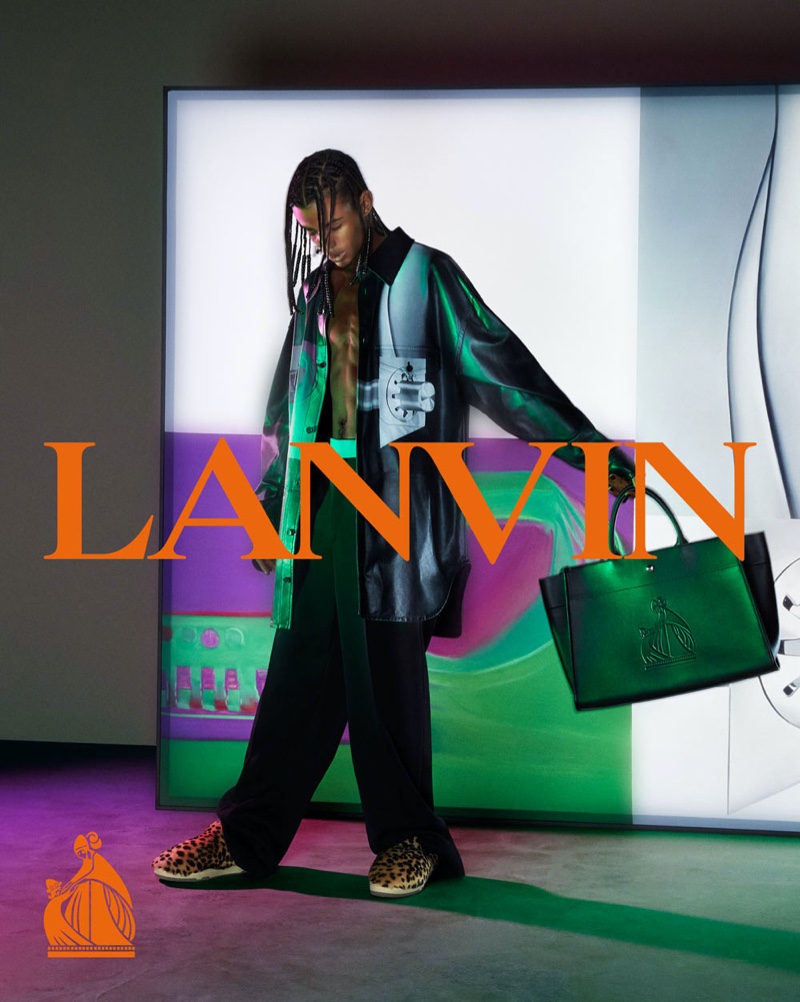 Mert & Marcus photographs Luv Resval for Lanvin's fall-winter 2021 men's campaign.