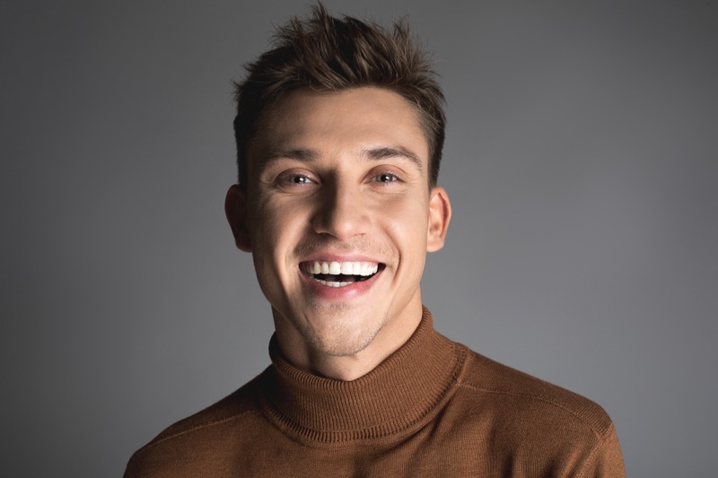 Male Model Teeth Smile Happy