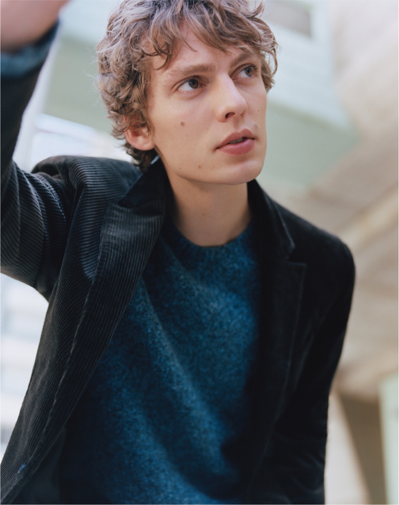 Massimo Dutti works with creative agency Atelier Franck Durand to capture the spirit of its fall-winter 2021 Limited Edition collection, worn here by model Leon Dame.
